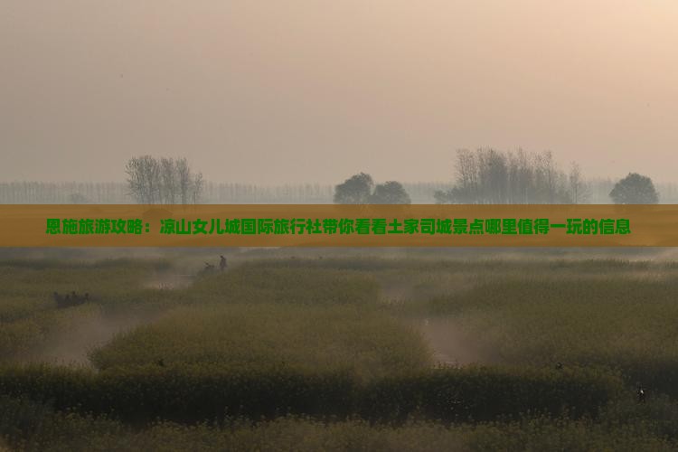 恩施旅游攻略：凉山女儿城国际旅行社带你看看土家司城景点哪里值得一玩的信息