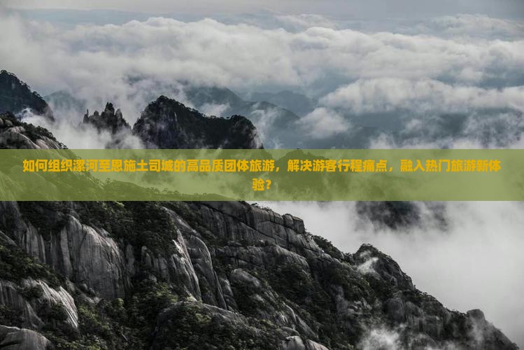 如何组织漯河至恩施土司城的高品质团体旅游，解决游客行程痛点，融入热门旅游新体验？