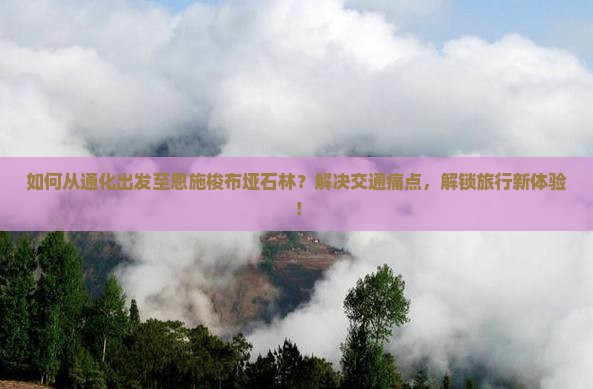 如何从通化出发至恩施梭布垭石林？解决交通痛点，解锁旅行新体验！