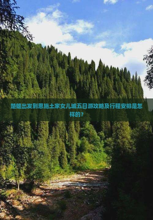 楚雄出发到恩施土家女儿城五日游攻略及行程安排是怎样的？