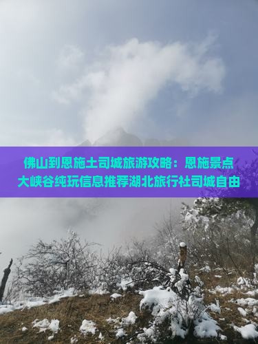 佛山到恩施土司城旅游攻略：恩施景点大峡谷纯玩信息推荐湖北旅行社司城自由行指南