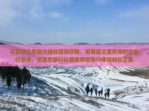 这篇湖北恩施大峡谷旅游攻略，看看遵义至恩施的自由行景点，张家界旅行社服务带您旅行体验峡谷之美