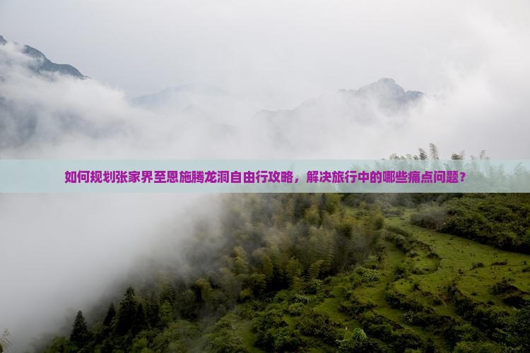 如何规划张家界至恩施腾龙洞自由行攻略，解决旅行中的哪些痛点问题？