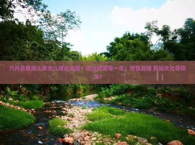 六月去恩施土家女儿城自由团？错过就要等一年！带货直播+民俗文化等你来！