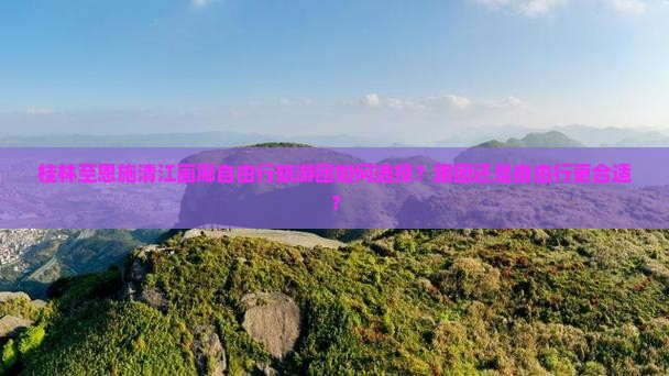 桂林至恩施清江画廊自由行旅游团如何选择？跟团还是自由行更合适？