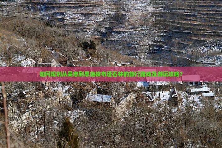如何规划从吴忠到恩施梭布垭石林的旅行路线及游玩攻略？