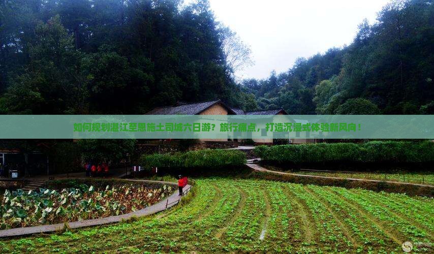如何规划湛江至恩施土司城六日游？旅行痛点，打造沉浸式体验新风向！