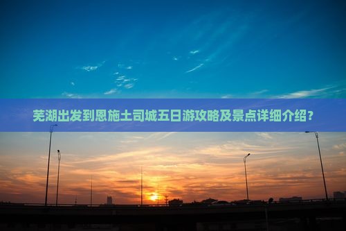 芜湖出发到恩施土司城五日游攻略及景点详细介绍？