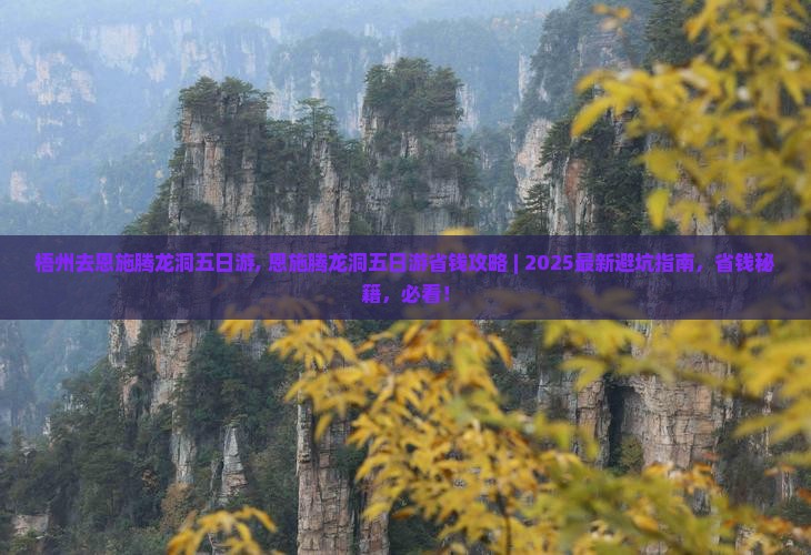 梧州去恩施腾龙洞五日游