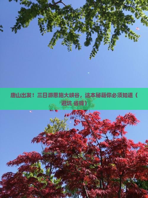 唐山到恩施大峡谷三日游