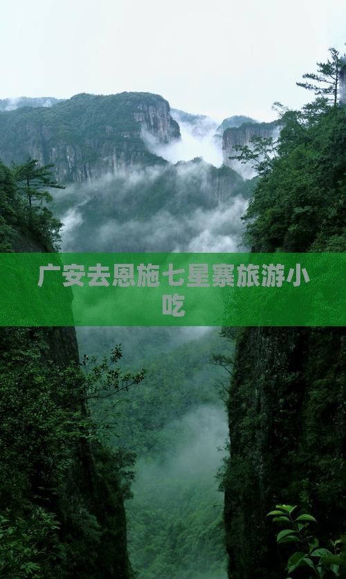 广安去恩施七星寨旅游小吃