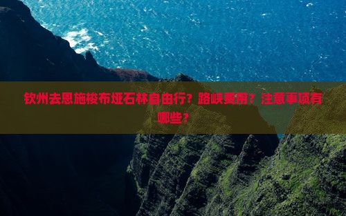 钦州去恩施梭布垭石林自由行？路峡费用？注意事项有哪些？