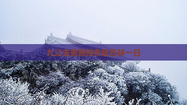 九江去恩施梭布垭石林一日