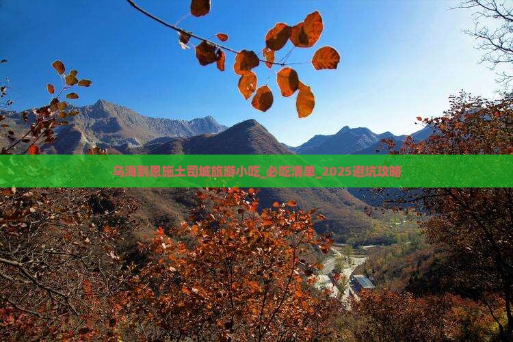 乌海到恩施土司城旅游小吃