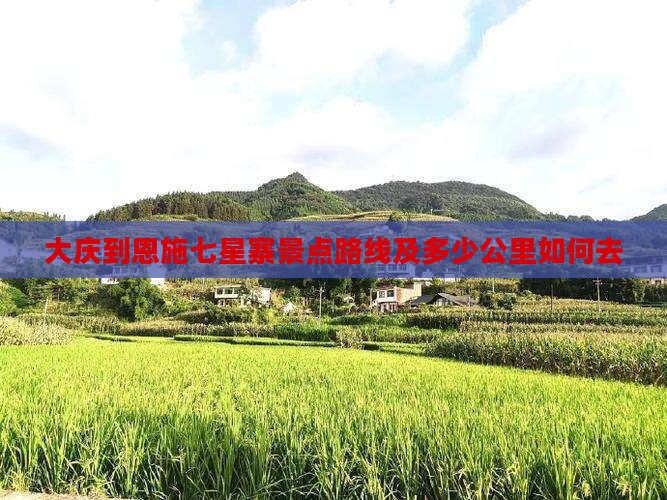 大庆到恩施七星寨景点路线及多少公里如何去
