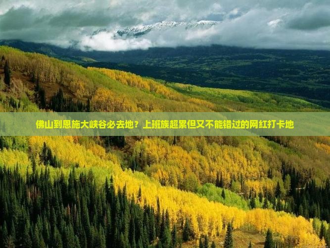 佛山到恩施大峡谷必去地？上班族超累但又不能错过的网红打卡地