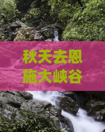 秋天去恩施大峡谷必去地推荐及观赏时间