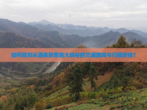 如何规划从酒泉到恩施大峡谷的交通路线与行程安排？