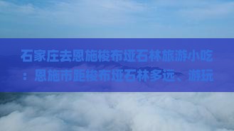 石家庄去恩施梭布垭石林旅游小吃：恩施市距梭布垭石林多远、游玩时长、交通方式及地貌类型解析
