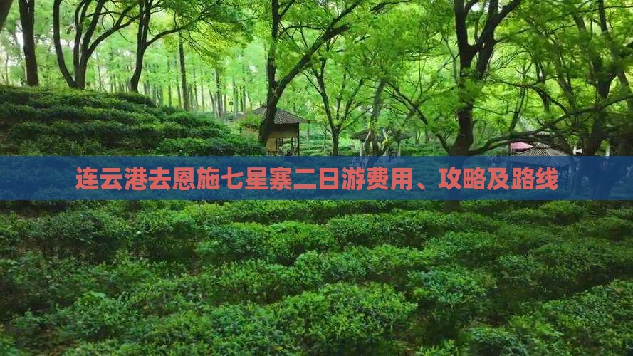 连云港去恩施七星寨二日游费用、攻略及路线