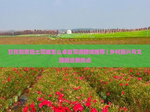 甘孜到恩施土司城怎么卓自驾游路线推荐 | 乡村振兴与文旅融合新热点