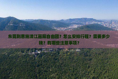 东莞到恩施清江画廊自由团？怎么安排行程？需要多少钱？有哪些注意事项？