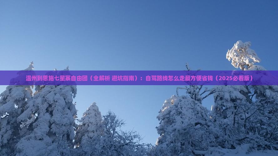 温州到恩施七星寨自由团