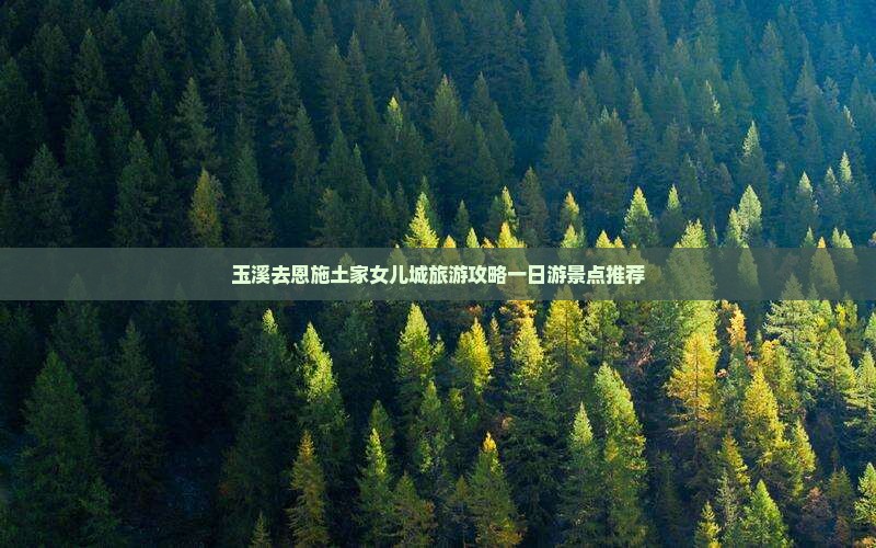 玉溪去恩施土家女儿城一日