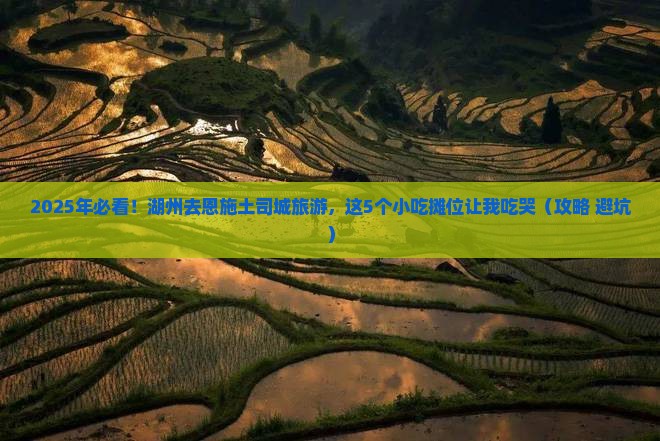 湖州去恩施土司城旅游小吃