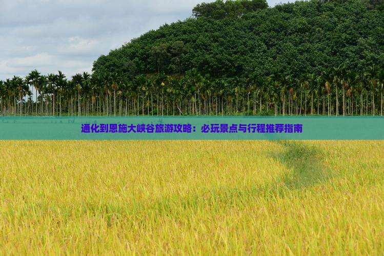 通化到恩施大峡谷旅游攻略：必玩景点与行程推荐指南