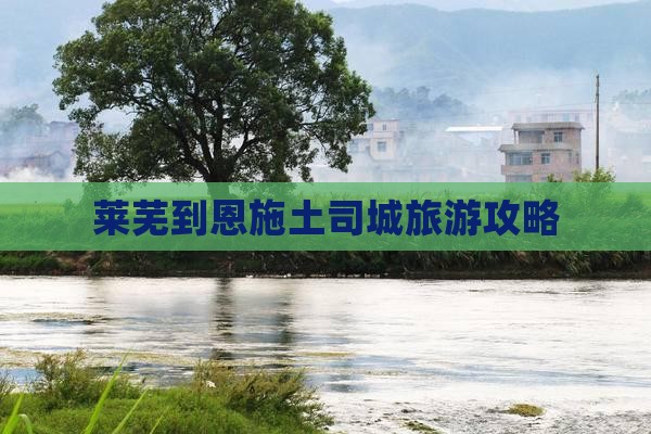 莱芜到恩施土司城旅游攻略