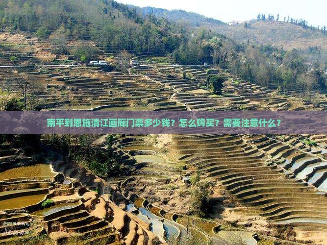 南平到恩施清江画廊门票多少钱？怎么购买？需要注意什么？