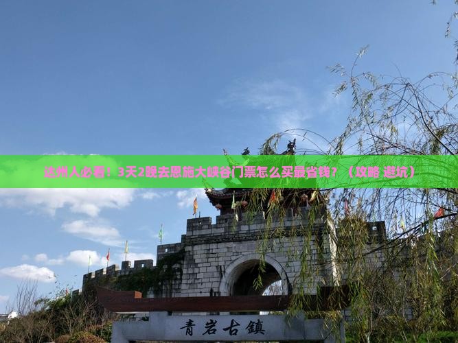 达州去恩施大峡谷门票