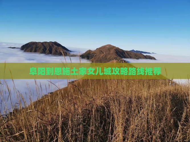 阜阳到恩施土家女儿城攻略