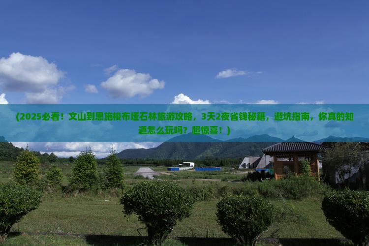 文山到恩施梭布垭石林旅游