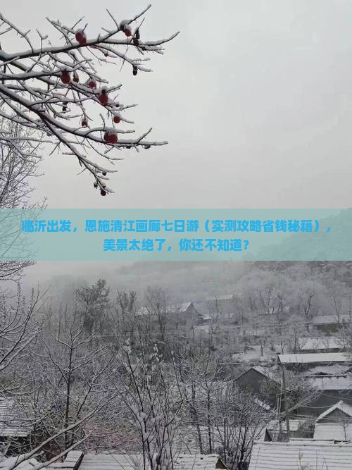 临沂去恩施清江画廊七日游