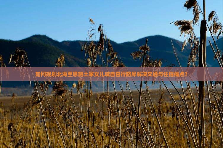 如何规划北海至恩施土家女儿城自由行路犀解决交通与住宿痛点？