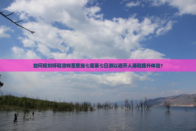 如何规划呼和浩特至恩施七星寨七日游以避开人潮和提升体验？