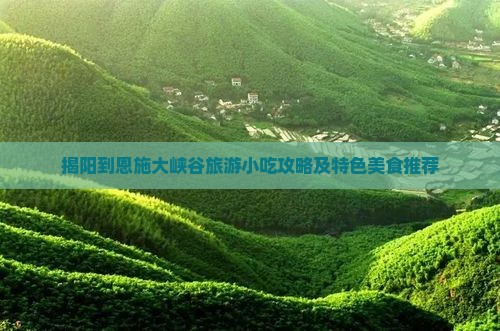揭阳到恩施大峡谷旅游小吃攻略及特色美食推荐