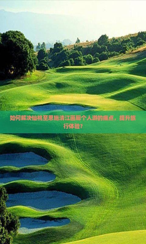 如何解决仙桃至恩施清江画廊个人游的痛点，提升旅行体验？