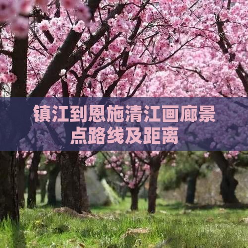 镇江到恩施清江画廊景点路线及距离