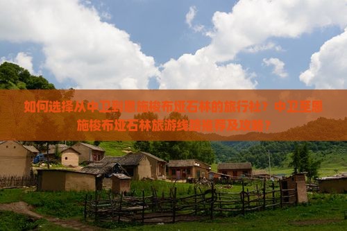 如何选择从中卫到恩施梭布垭石林的旅行社？中卫至恩施梭布垭石林旅游线路推荐及攻略？