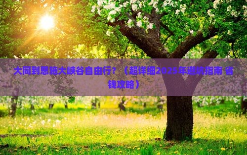 大同到恩施大峡谷自由行
