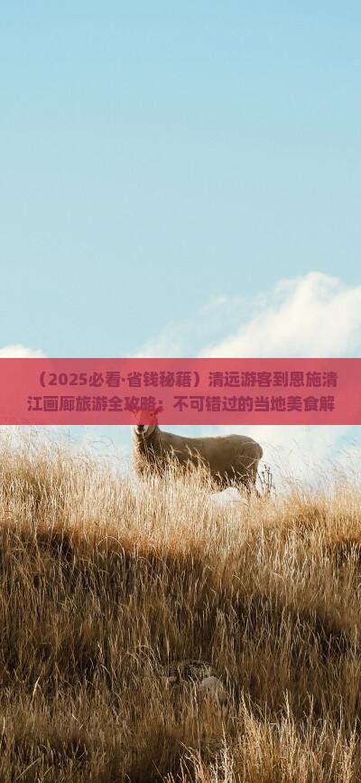 清远去恩施清江画廊旅游小吃