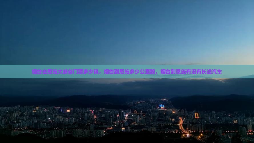 烟台去恩施大峡谷门票