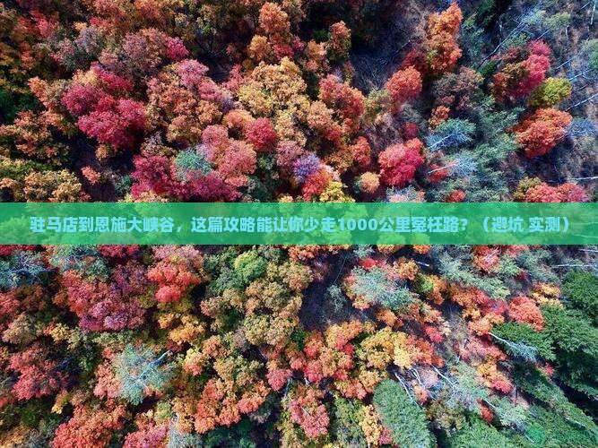 驻马店到恩施大峡谷个人游