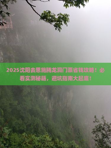 沈阳去恩施腾龙洞门票