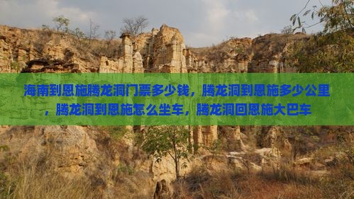 海南到恩施腾龙洞门票
