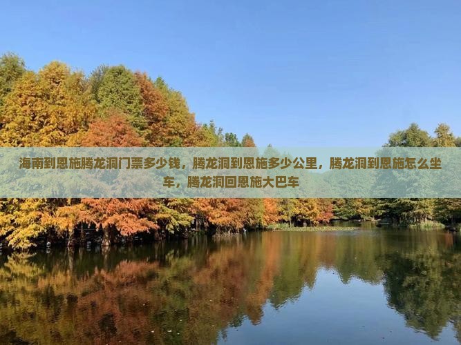 海南到恩施腾龙洞门票