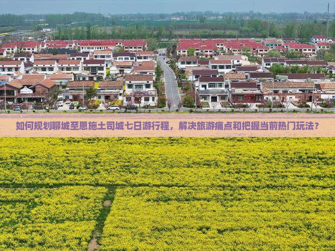 如何规划聊城至恩施土司城七日游行程，解决旅游痛点和把握当前热门玩法？